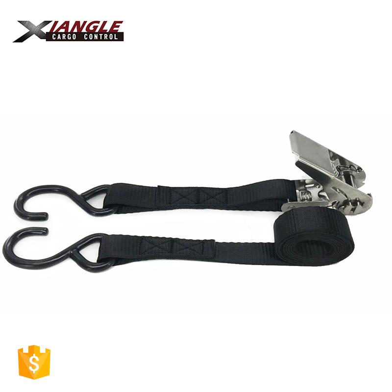 stainless steel ratchet strap with S hook