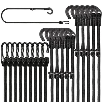 48'' Heavy Duty Justerbare Bungee-snore med kroge
