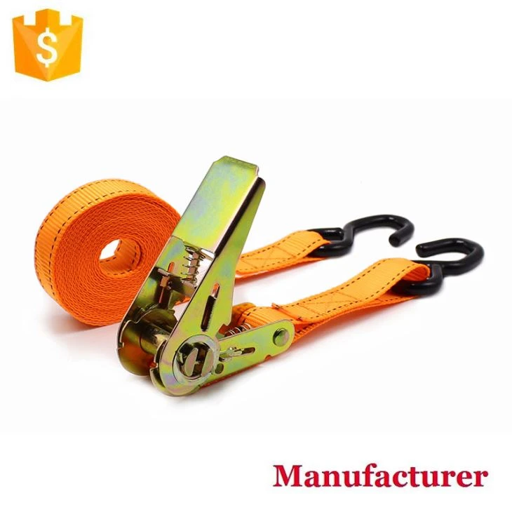 1 "X 15ft Polyester Mini Ratchet Lashing Belt Tie Down Straps