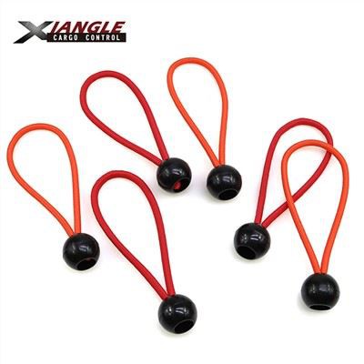 5mm Elastik Rød Sort Baldakin Bungee Cord Ball Tie Down For Telt Udendørs Camping