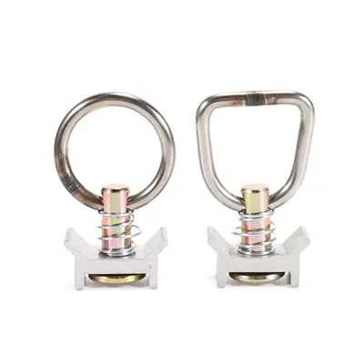Rustfrit stål Rund Ring Aluminium Keeper L Track Cargo Control